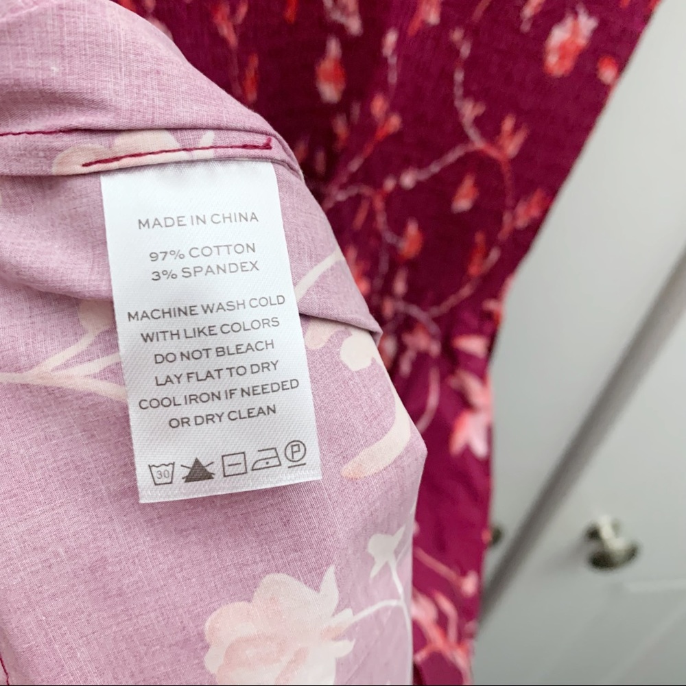 Hill House Home The Ellie Nap Dress in Burgundy Botanical - Picture 6 of 9